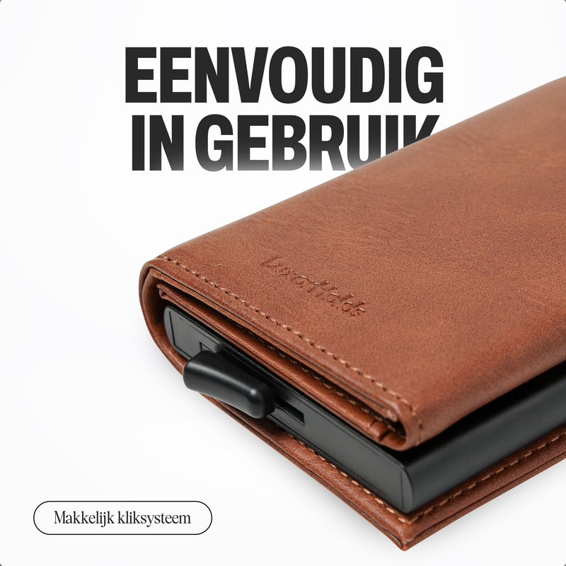 pasjeshouder met popup systeem